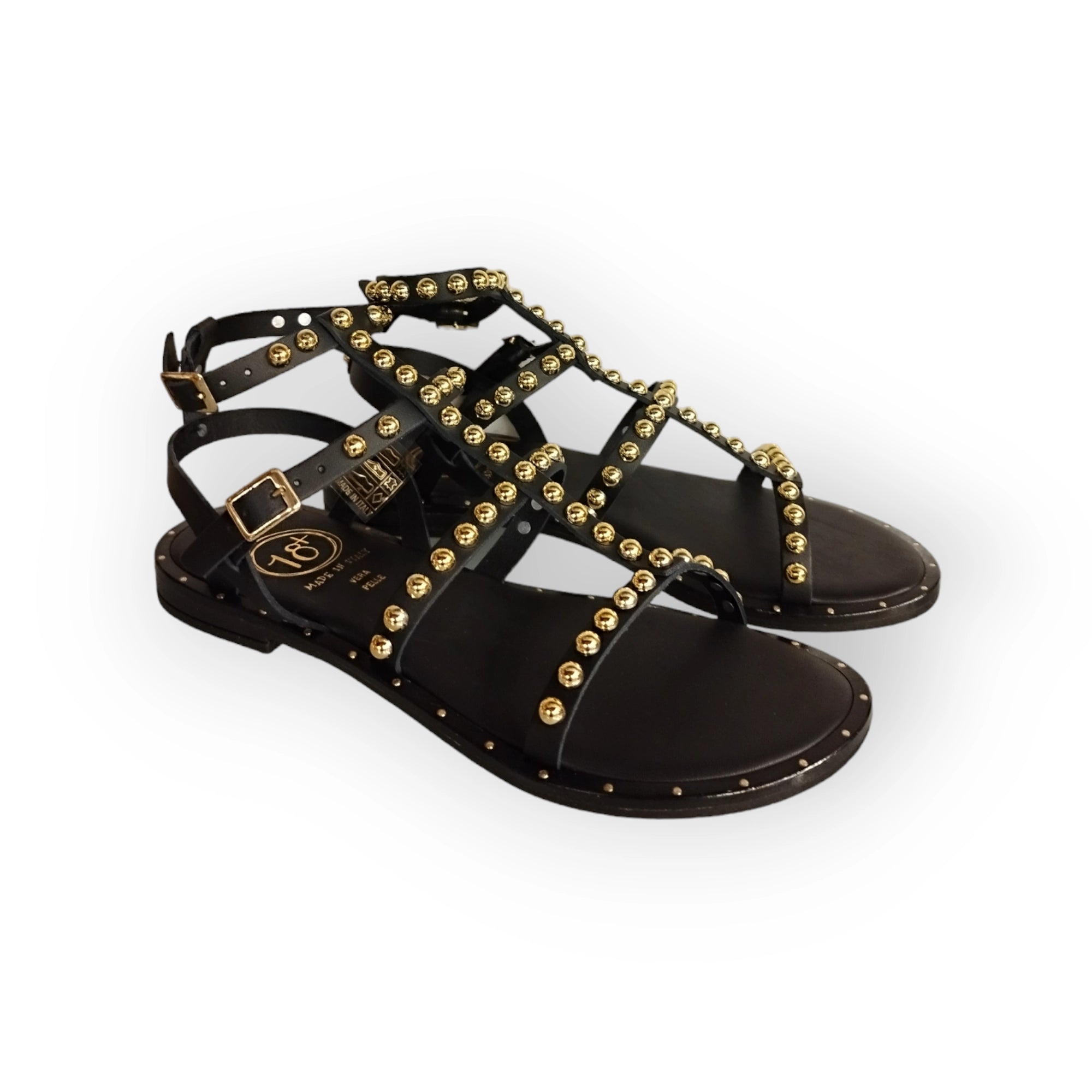 SANDALIA 8519 PELLE NEGRO