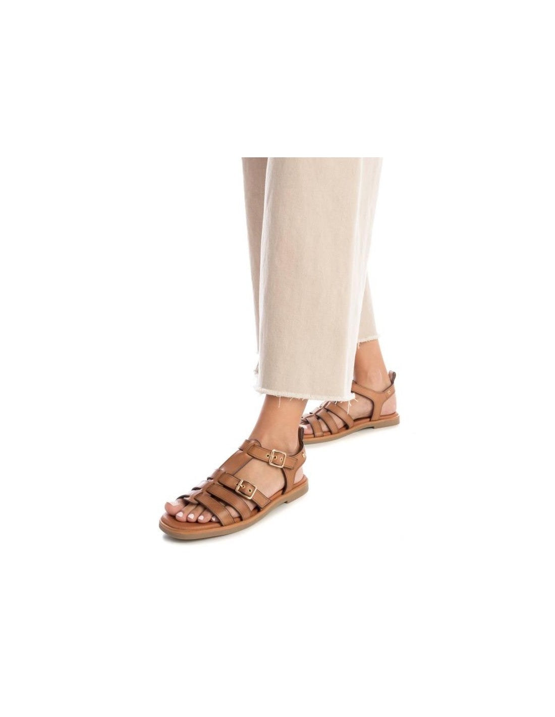 SANDALIA SRA 161398 PIEL CAMEL