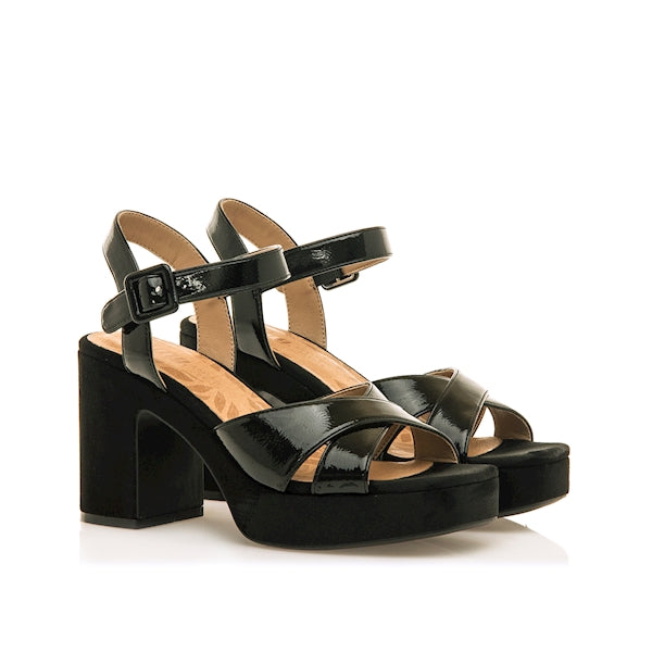 SANDALIA 50655 CHAROL NEGRO