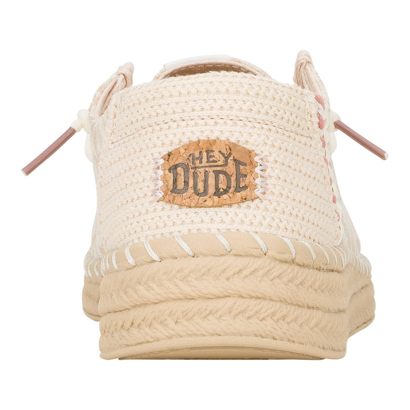 ZAPATO WENDY ESPADRILLE RETRO PALM PALE PINK/WHITE