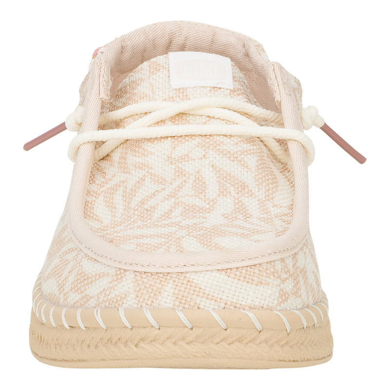 ZAPATO WENDY ESPADRILLE RETRO PALM PALE PINK/WHITE